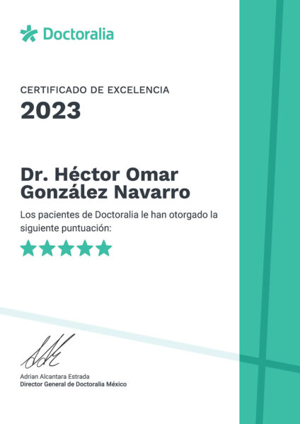 Doctoralia: Certificado de Excelencia 2023