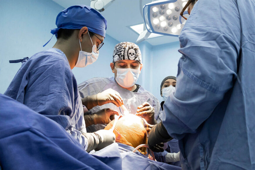 Knee joint replacement surgery